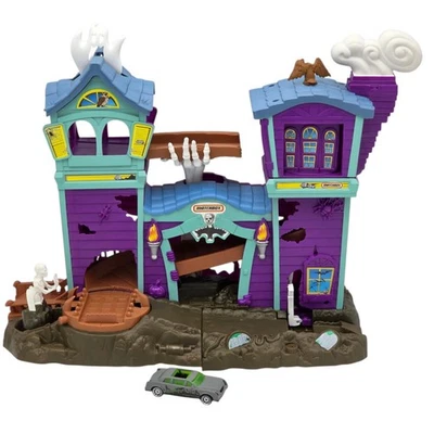 Matchbox Car Haunted House Adventure Set Spooky Mansion Mattel - Ghost Rider Car - Image 1 of 4