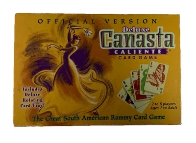 Juego de Cartas Vintage Deluxe Canasta Caliente COMPLETO Movimientos Ganadores 2003 Rummy Foto 1 de 4
