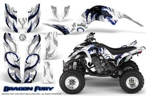 YAMAHA RAPTOR 660 GRAPHICS KIT CREATORX DECALS STICKERS DRAGON FURY BLW - Picture 1 of 1