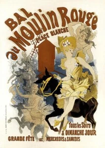 Art Deco Stil A3 klassischer französischer Poster Druck von BAL au MOULIN ROUGE - Bild 1 von 1