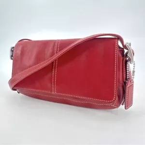 Vintage Coach Umhängetasche Legscy Rot Mini 4280 - Bild 1 von 10