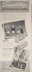 Eastman Kodak Film Co 1941 anuncio de colección instantánea todo el año deporte de millones - Imagen 1 de 2