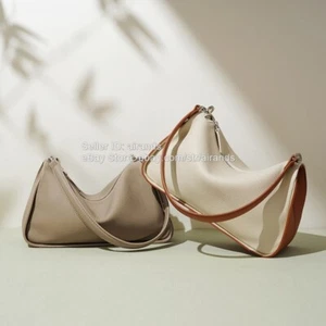 Elegante Bolso de Hombro de Cuero Blanco Grande para Mujer Trabajo Viaje Asa Superior Cartera - Imagen 1 de 23