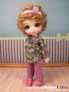 A la Mode de Margaud Fashion Lati Yellow Cute Flowered Set - Picture 1 of 8
