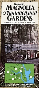VTG MAGNOLIA PLANTATION GARDENS CHARLESTON SC HISTORIC PAMPHLET ADV BROCHURE - Picture 1 of 3