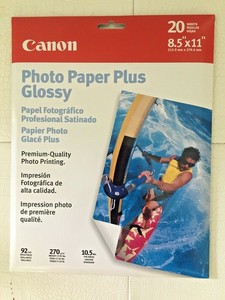 canon photo paper plus glossy ii 8.5 x 11