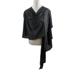 Brand new with Tags Cejon Brand Black and Silver Formal Wrap Shawl - Picture 1 of 7