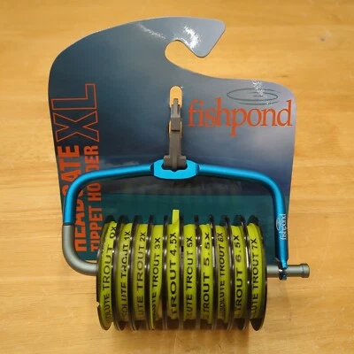 Suporte para tippet Fishpond Headgate XL + (10) rolos científico absoluto transparente 0X-7X - Imagem 1 de 4