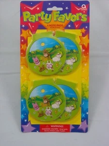 4 X MINI FLIP OLD MCDONALDS  FARM ANIMALS NOTEPADS PARTY BAG BIRTHDAY FREE P & P - Picture 1 of 2