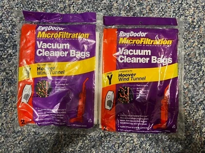 Rug Doctor 4 Bags Micro Filtration Vacuum Cleaner Bags Hoover Wind Tunnel Type Y - Image 1 of 2