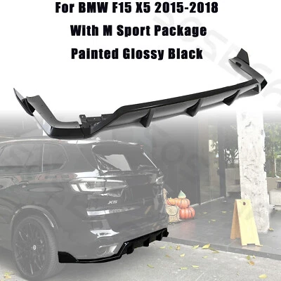 Kit difusor de parachoques trasero deportivo negro brillante M Fit para BMW X5 F15 M-Sport 2015-2018 Foto 1 de 4