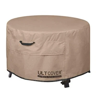 Patio Fire Pit Table Cover Round 36 inch Outdoor Waterproof Fire Bowl Cover - Image 1 of 4