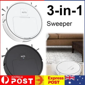 Smart Robot Rechargeable Automatic Vacuum Cleaner Dry Wet Floor Mop Sweeping New - Picture 1 of 19