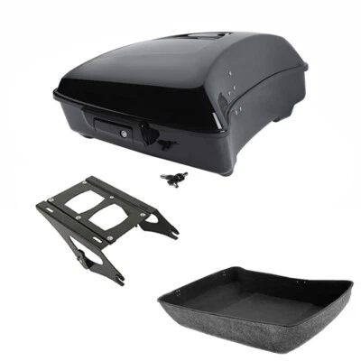 Chopped Trunk Mount Rack Fit For Harley Touring CVO Road Glide 2014-2025 - Image 1 of 4
