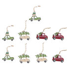  9 in Christmas Tree Decorations Wooden Pendant Car Ornament