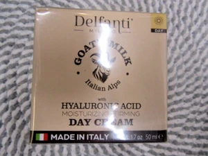 DELFANTI~~GOAT'S MILK~~HYALURONIC ACID~~MOISTURIZING/FIRMING DAY CREAM 1.7 OZ 68 - Picture 1 of 5