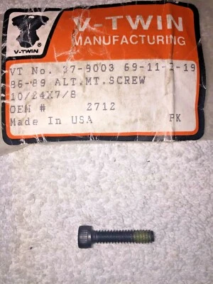V-Twin 37-9003 Alternator Mount Screw for Harley Davidson 2712  'E' - Image 1 of 2