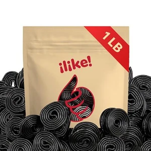 Broadway Wheels Borsa da 1 Libbra, Caramelle alla Liquirizia Nera - Foto 1 di 7