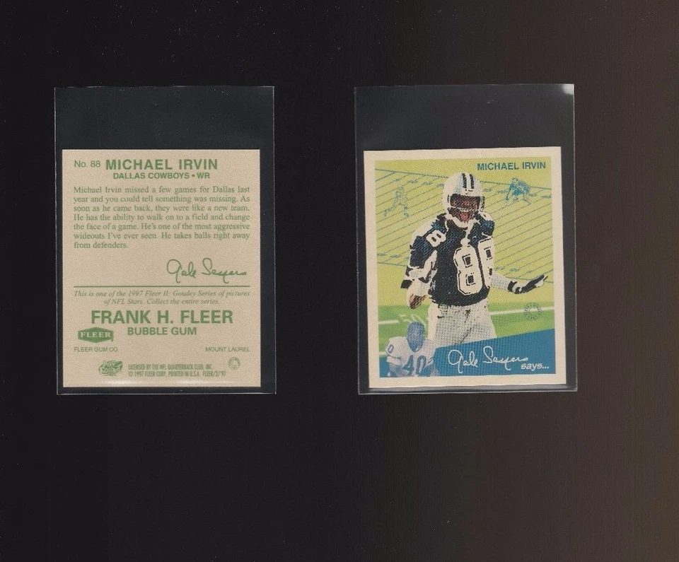 1997 Fleer Goudey II #88 Michael Irvin Dallas Cowboys  - Image 1 of 1