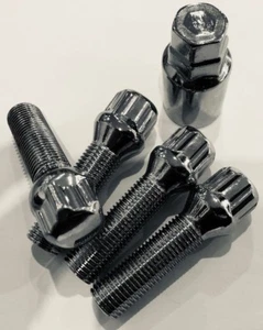 Alloy wheel Locking Wheel Bolts 14x1.5 Taper Seating 40mm thread (pk4) CHROME - Picture 1 of 1