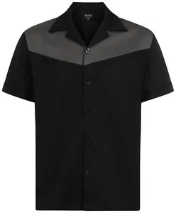 Chet Rock »DIREWOLF LOUNGE» Retro Hombre MANGA CORTA CAMISA BOWLING Rockabilly - Imagen 1 de 8