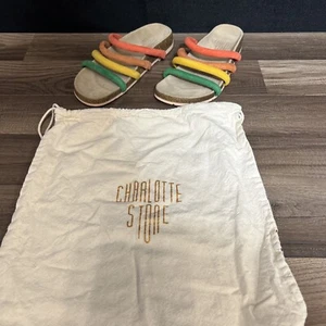 Charlotte Stone Gloria Confetti Sandal Size 4 With Dust Bag - Picture 1 of 6