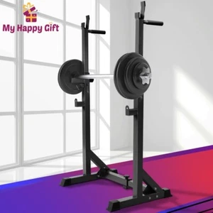 Everfit Weight Bench Squat Rack Adjustable Home Gym Equipment 300KG Capacity - Picture 1 of 8
