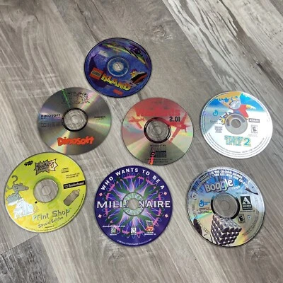 Vintage PC Game Lot 7 Games Discs Only READ - Image 1 of 4