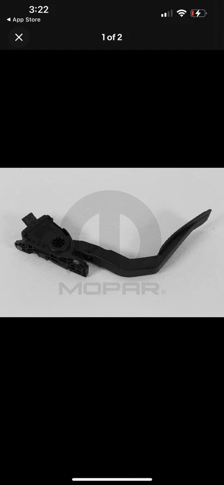 Pedal acelerador Mopar genuino OEM para Jeep Wrangler 53032868AD (caja abierta) Foto 1 de 3