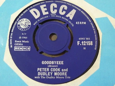 PETER COOK & DUDLEY MOORE-GOODBYEEE-DECCA - Image 1 of 2