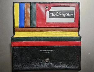 Disney Store Wallet Vintage Genuine Leather Mickey Mouse Multicolor Cardholder - Bild 1 von 12