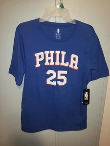 NBA Youth Boys XL Philadelphia 76ers Ben Simmons #25 Short Sleeve Shirt NWT - Picture 1 of 24