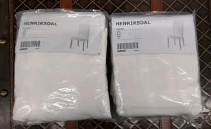 Ikea Henriksdal GRASBO Cotton Chair Cover White 203.366.00 Set Of 2 New "Opened" - Picture 1 of 15
