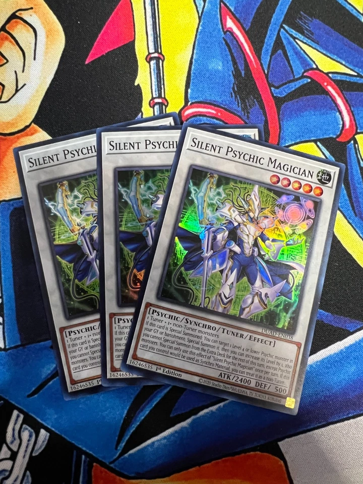 Silent Psychic Magician x3 - DUAD-EN038 - 1st Edition - Super Rare - NM - Yugioh - Image 1 of 1