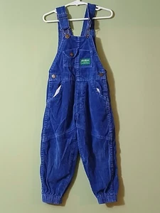 Mono Oshkosh Niños Pana Azul Talla 4T Hecho en EE. UU. De Colección  - Imagen 1 de 7