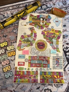 Bolso marrón original 1971 estafa El juego del contrabando internacional de drogas derechos de autor - Imagen 1 de 14