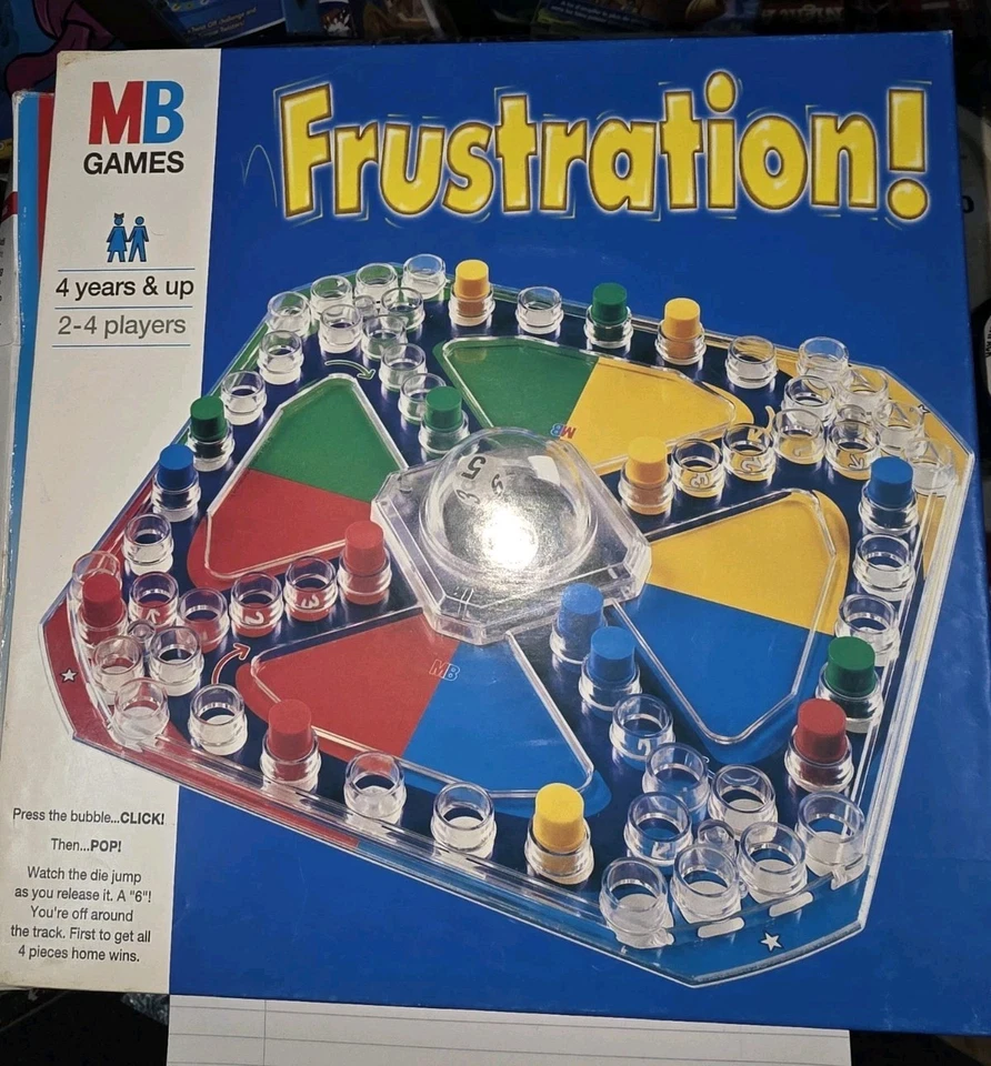 Vintage Frustration 1994 Board Game Pop-O-Matic, MB Games Complete  Mint - Image 1 of 1