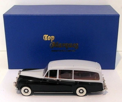 Top Marques 1/43 Scale - 1959 Rolls Royce Phantom V Hearse - Black/Grey - Image 1 of 4