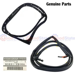 GENUINE Nissan Patrol Y61 GU Short Long Wheel Base Rear Barn Door Rubber Seals - Picture 1 of 3