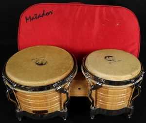 Latin Percussion LP201AX2AW Generation II Bongos w/ Padded Gig Bag 8.25" & 7" - Picture 1 of 9