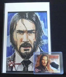 Tarjeta ALFOMBRA NEGRA ANTIHÉROE (ENSAMBLAJE DE ARTISTA) JOHN WICK 4 "World Tour LA Premier" - Imagen 1 de 4
