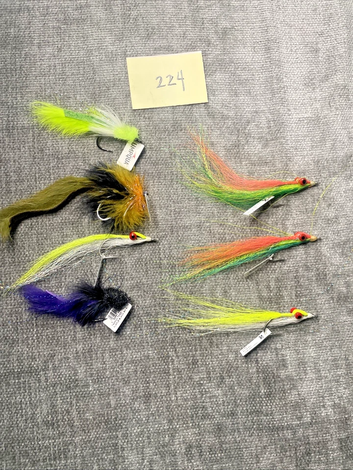 Lote De 7 Moscas De Agua Salada - PESCA CON MOSCA - Umpqua. Rainy’s Cabela’s NUEVO (224) Foto 1 de 4