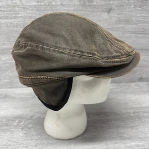 Dorfman Pacific Co Grande Escala Cabbie Newsboy Sombrero Gorra Marrón Algodón Poliéster - Imagen 1 de 7
