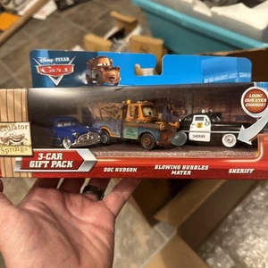 Disney Cars 3-Car Gift Pack Radiator Springs Doc Hudson Blowing Bubbles Mater - Picture 1 of 5