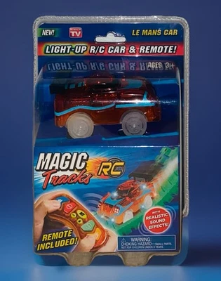 Magic Tracks Light-Up R/C Car & Remote "Le Mans Car" Realistic Sound Effects NIP - Image 1 of 4
