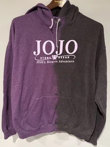 Jojo’s Bizarre Adventure Split Púrpura Negro Sudadera con Capucha Jotaro Mediana Nueva con Etiquetas - Imagen 1 de 7