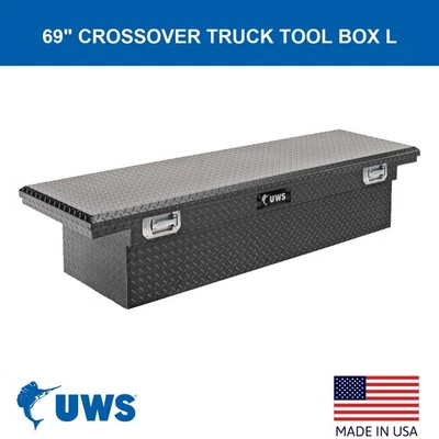 FOR 2007-2025 GMC Sierra 3500 HD 69" Crossover Truck Tool Box - Image 1 of 4