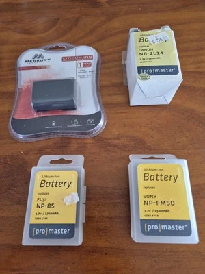 Baterías para cámara Canon Sony Fuji sin probar Foto 1 de 4