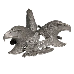 1993 Sunglo Designs USA 3 Adlerkopf Federn Zinn Figur Kugelhalter - Bild 1 von 15