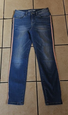 Rainbow Skinny Jeans Ladies Size 10 - Image 1 of 4